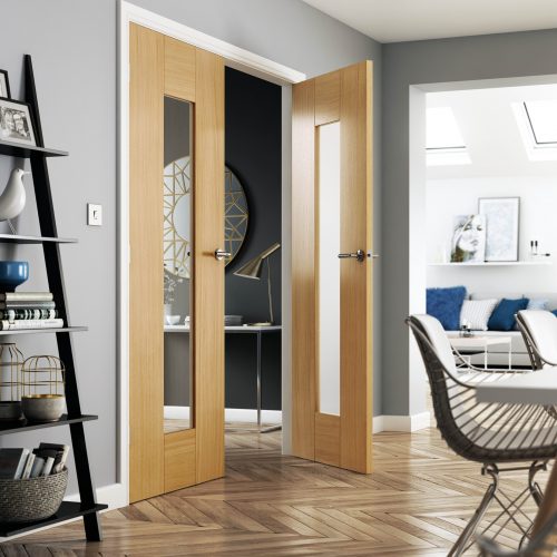 Axis Oak Glazed Internal Door