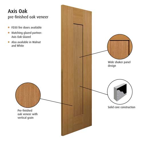 Axis Oak Internal Door - Image 4