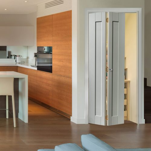 Axis White Glazed Bi-fold Internal Door