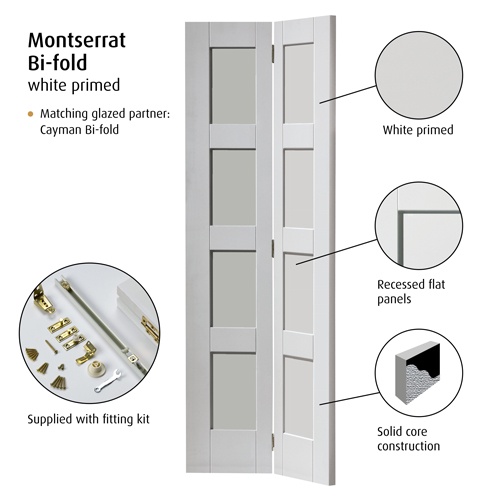 Montserrat White Bi-fold Internal Door - Image 4