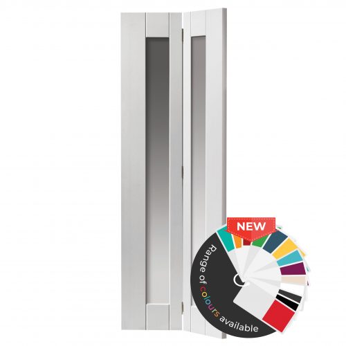 Axis White Glazed Bi-fold Internal Door
