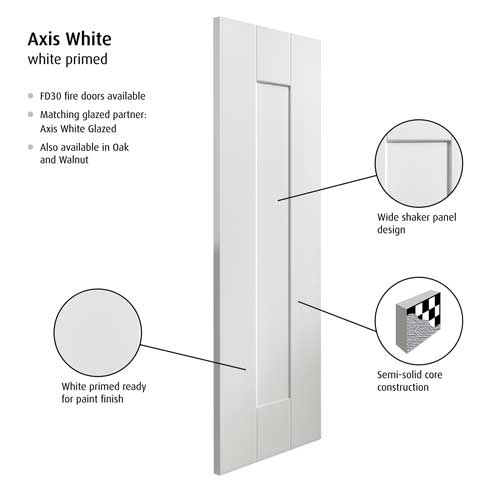 Axis White Internal Door - Image 4